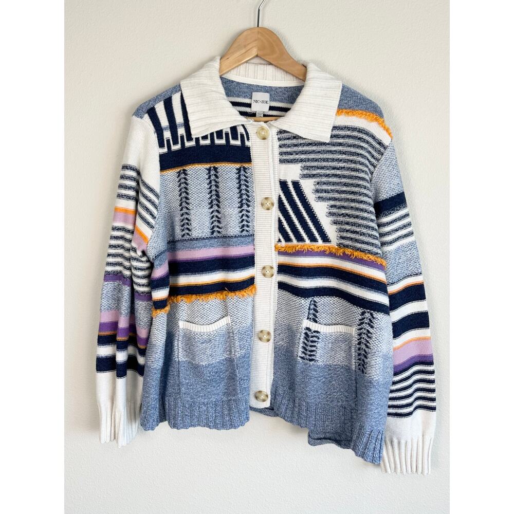 NIC + ZOE Pattern Play Knit Jacket XXL - Picture 4 of 8